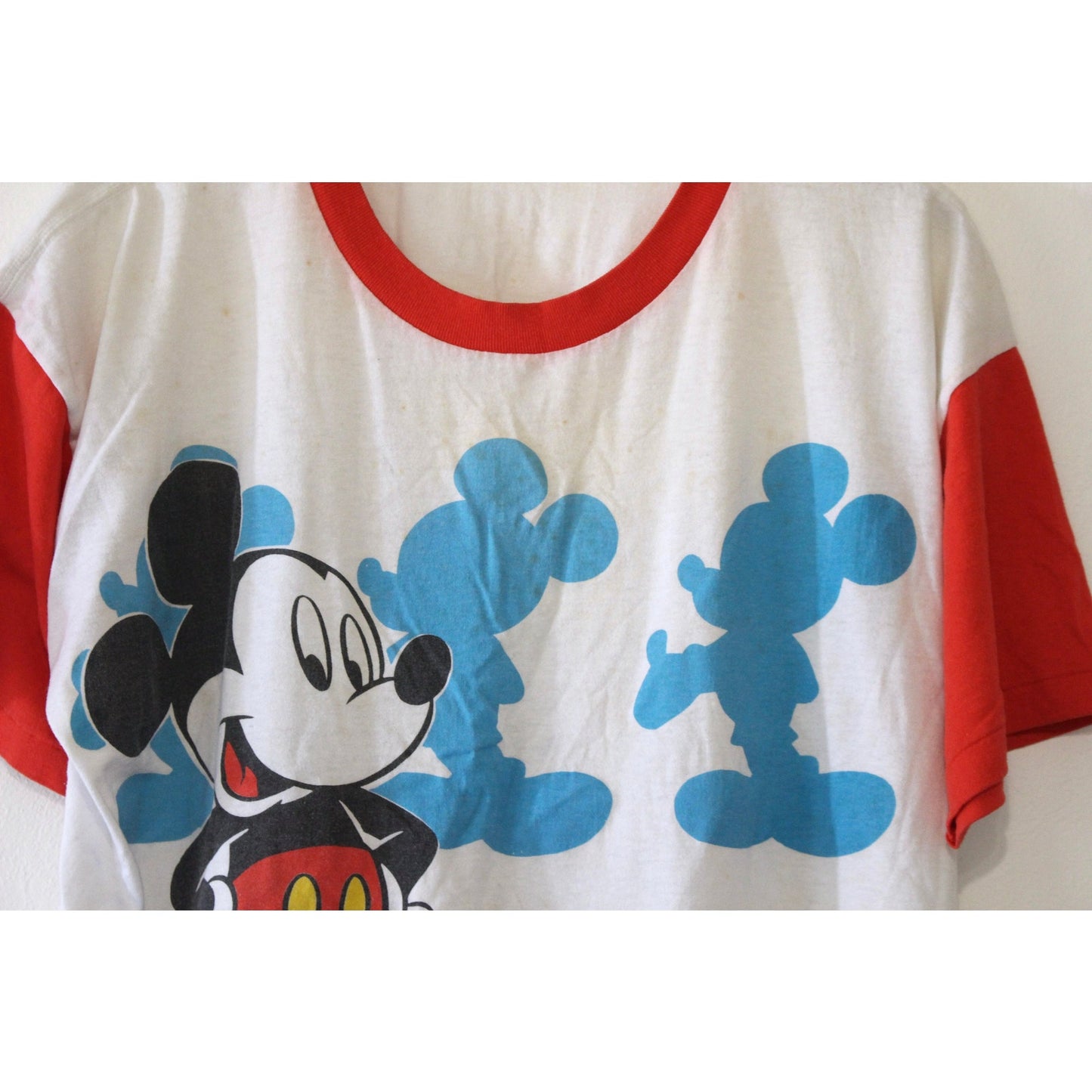 Vintage Walt Disney Mickey Mouse Crop Top T Shirt XL