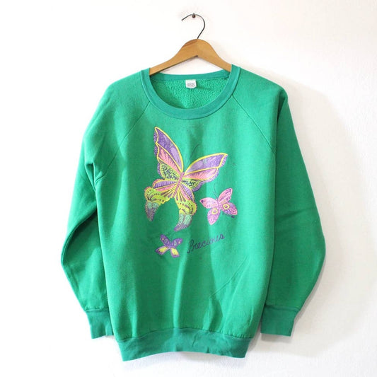 Vintage Precious Butterfly Sweatshirt Large