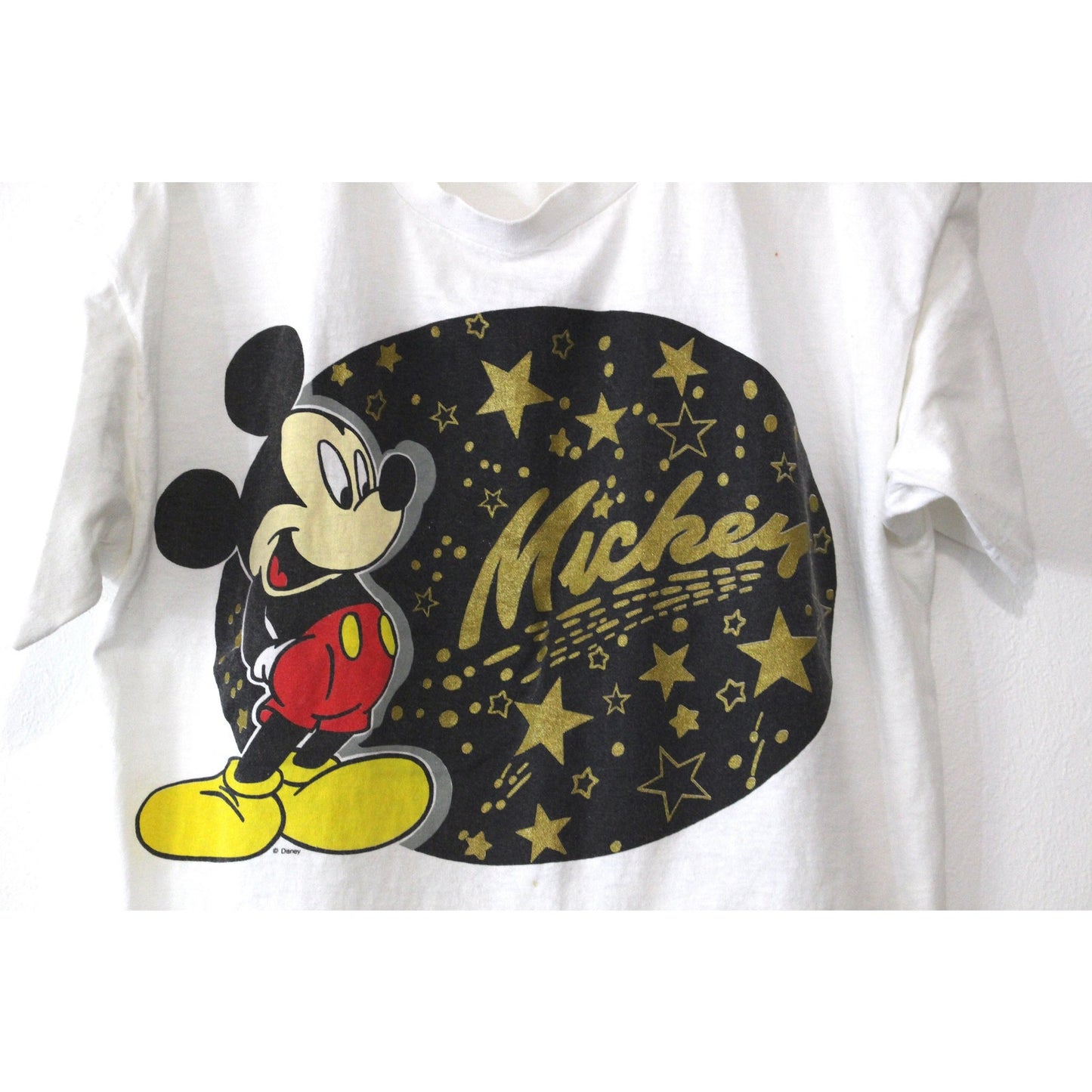 Vintage Walt Disney Mickey Mouse Crop Top T Shirt XL