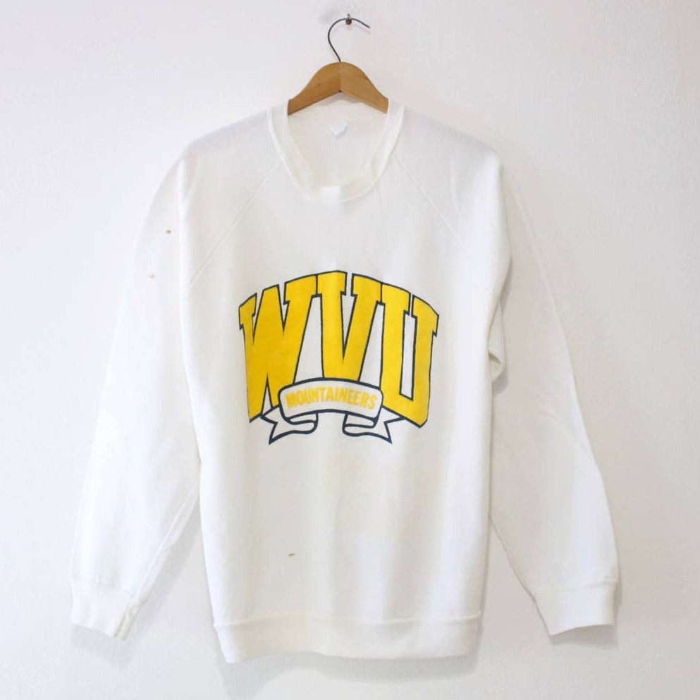 Vintage West Virginia University Mountaineers WVU Sweatshirt XL