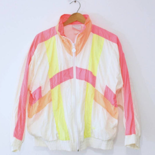 Vintage Adidas Zip Track Jacket Windbreaker Medium