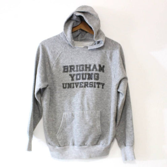 Vintage Brigham Young University BYU Cougars Hooded Sweatshirt Medium