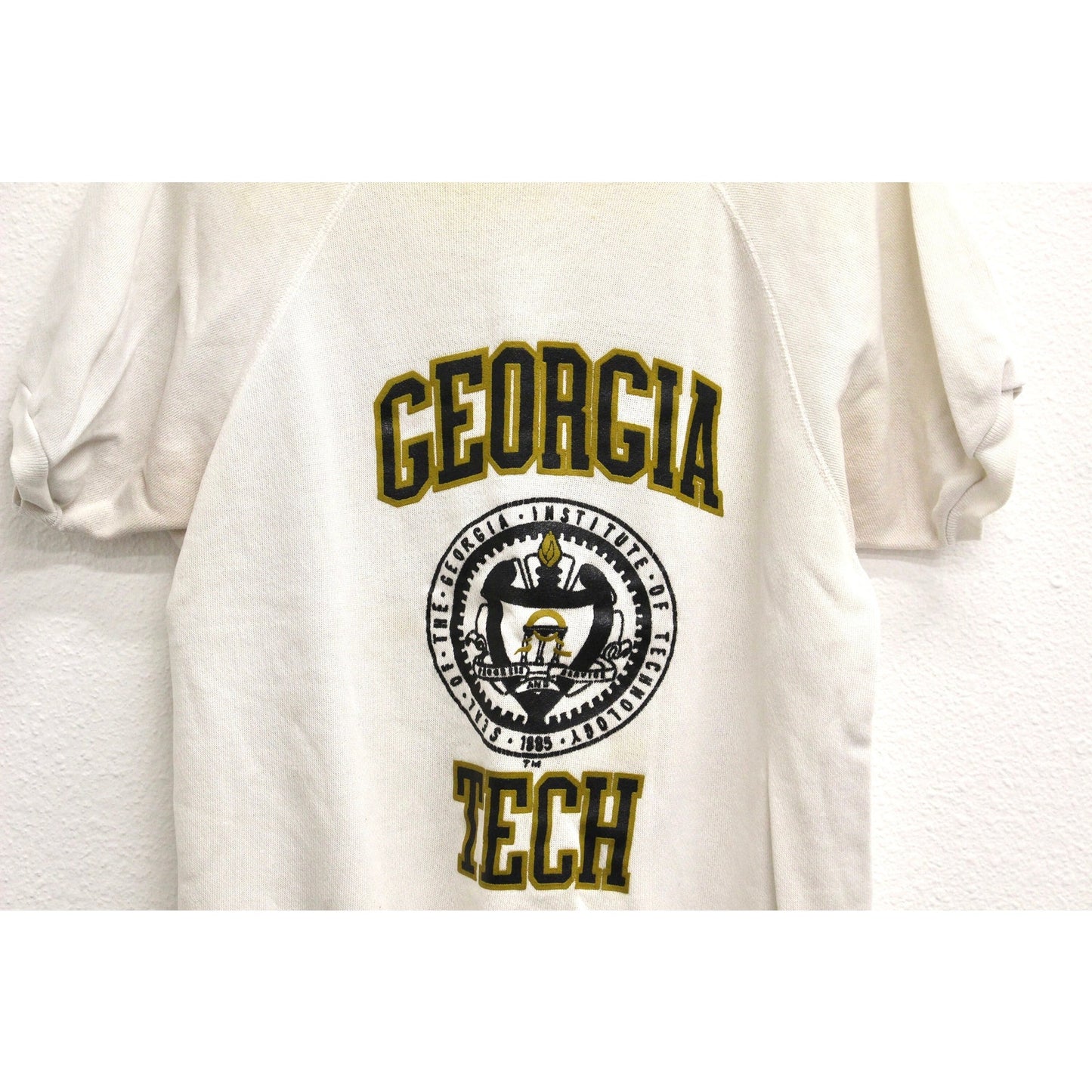 Vintage Georgia Tech Short Sleeve Sweatshirt Large