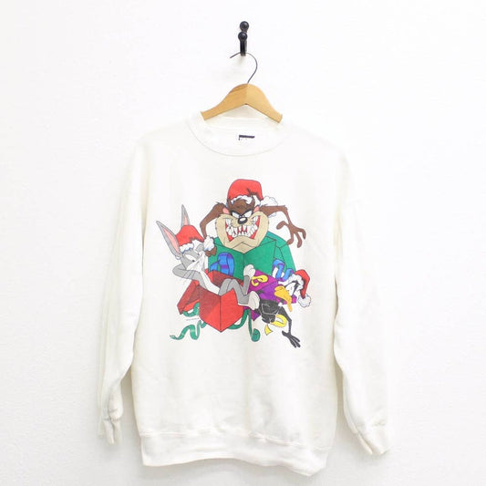 Vintage Looney Tunes Christmas Crew Sweatshirt XL
