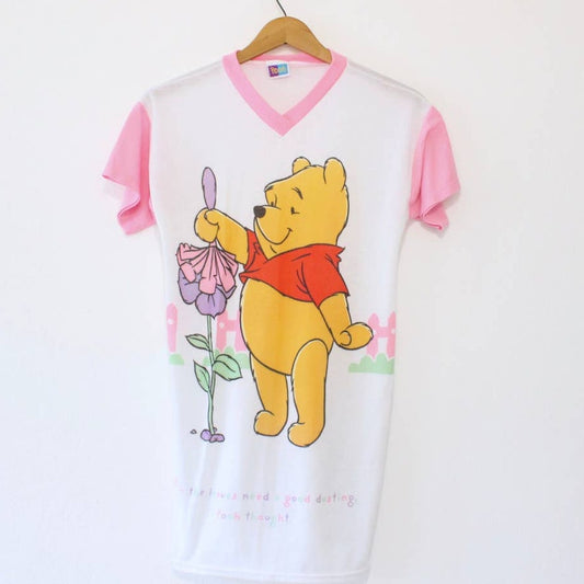 Vintage Kids Disney Winnie the Pooh Night T Shirt Medium