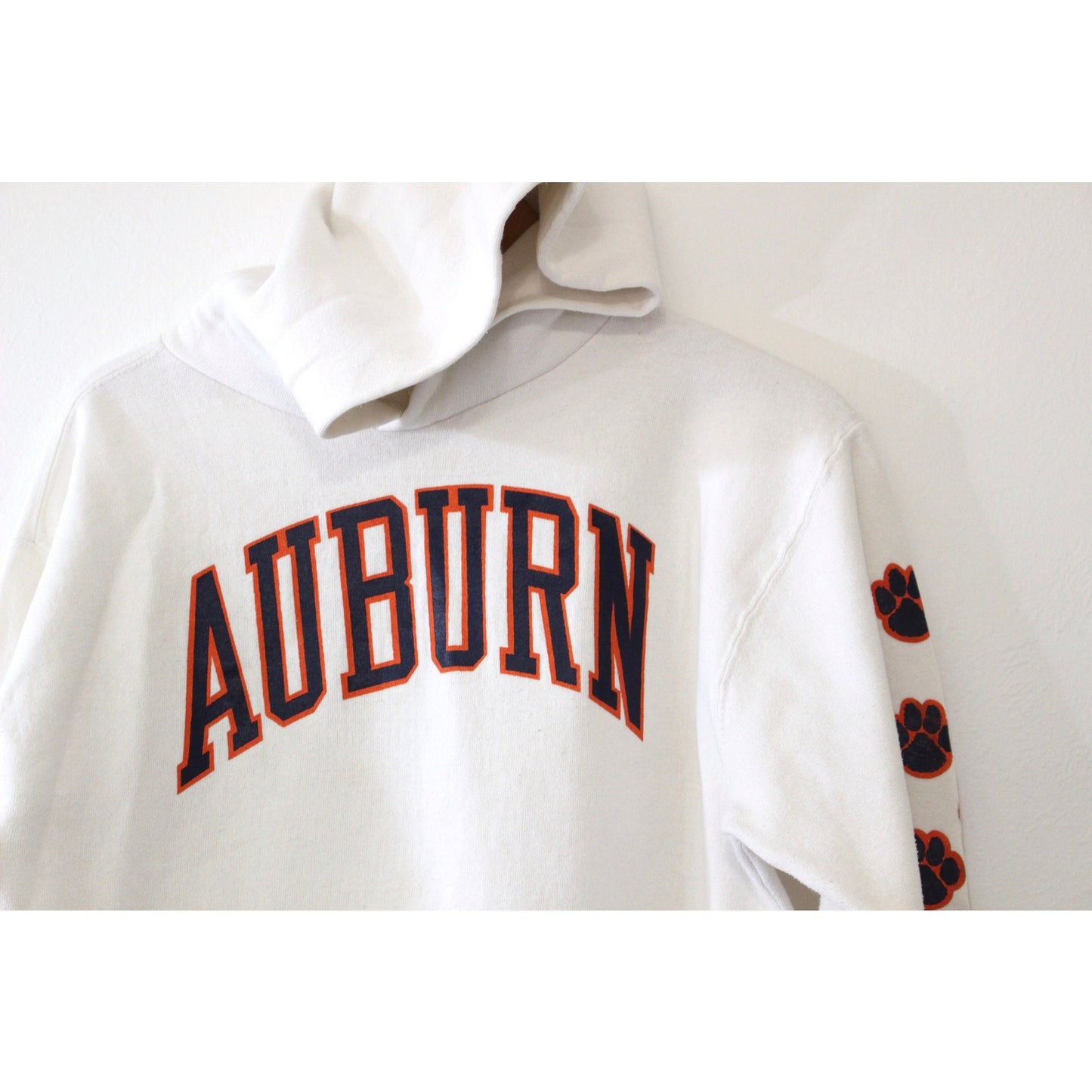 Vintage Auburn University Tigers Hooded Sweatshirt Large