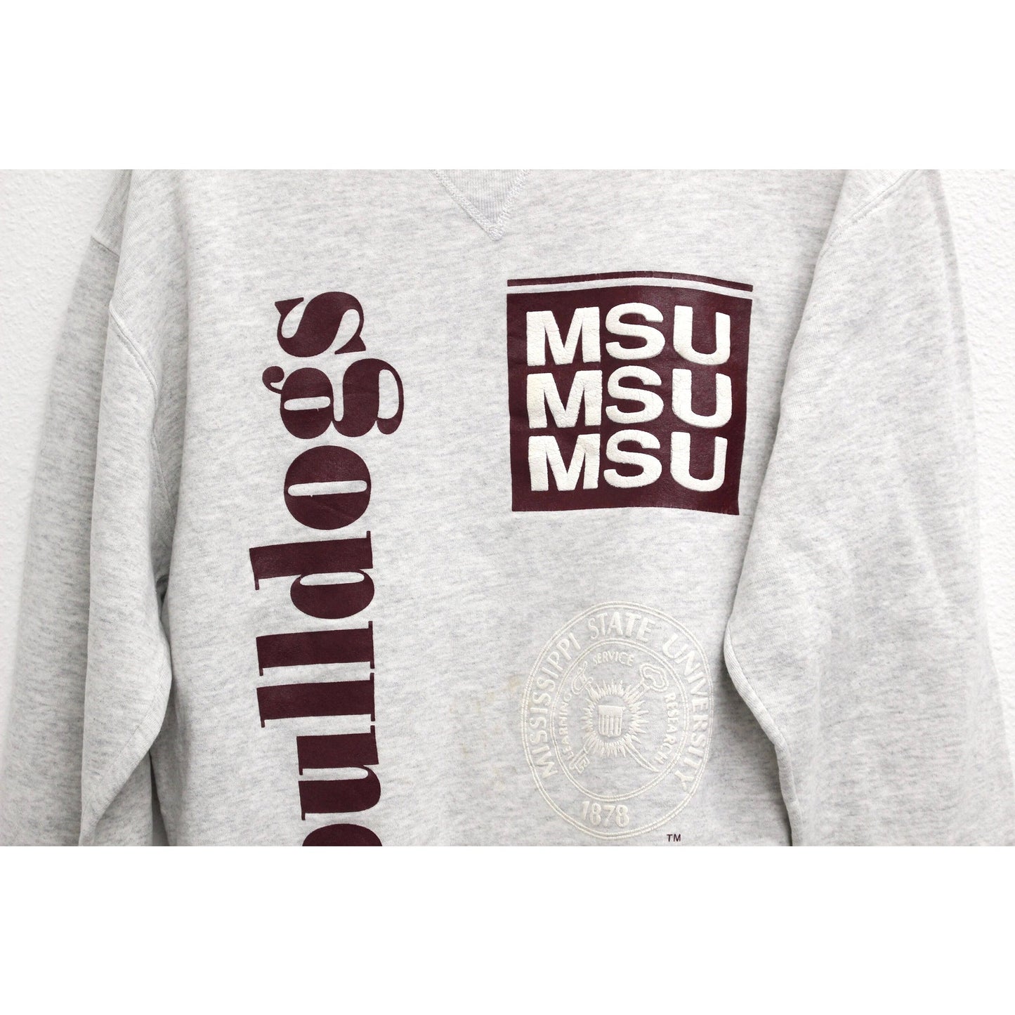 Vintage Mississippi State University Bulldogs Sweatshirt Large