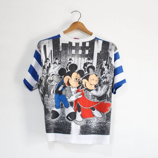 Vintage Walt Disney Mickey Minnie Dancing T Shirt