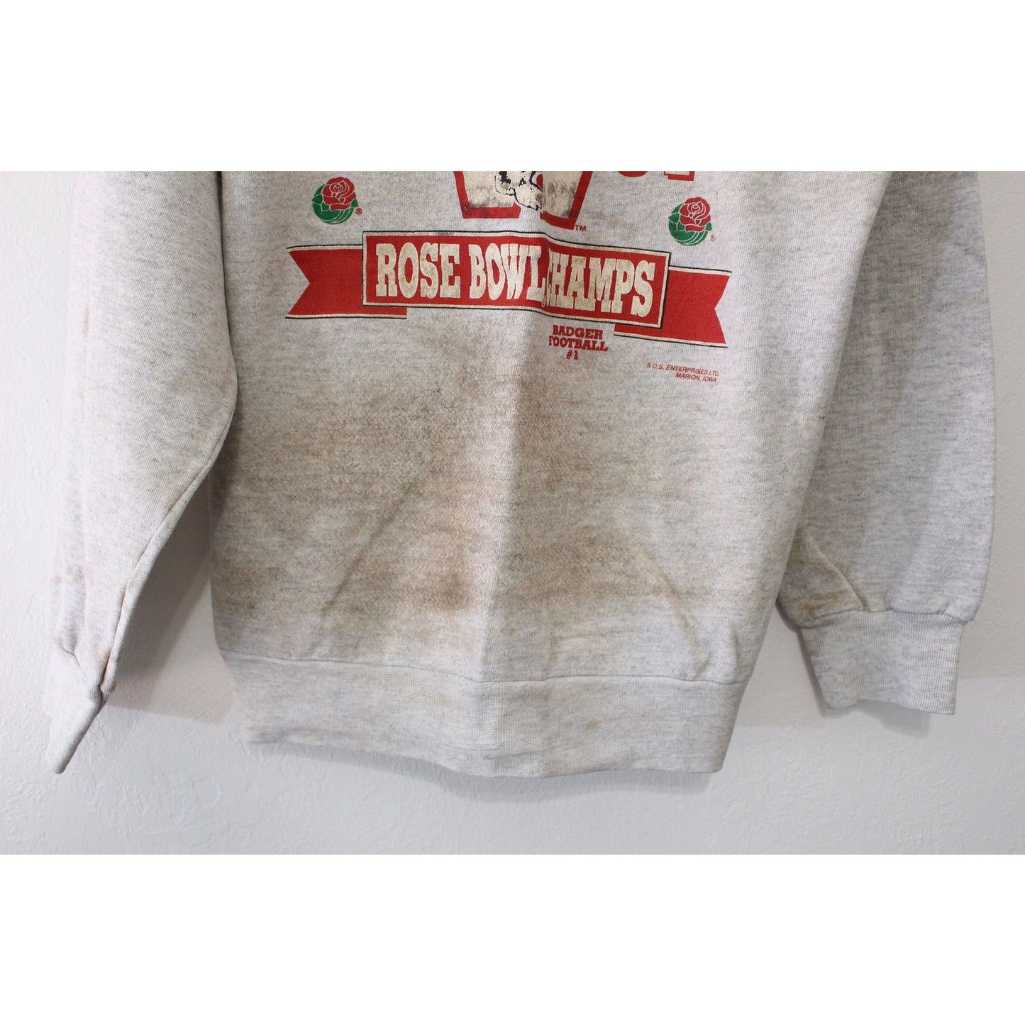 Vintage University of Wisconsin Badgers Rose Bowl 1994 Sweatshirt Large