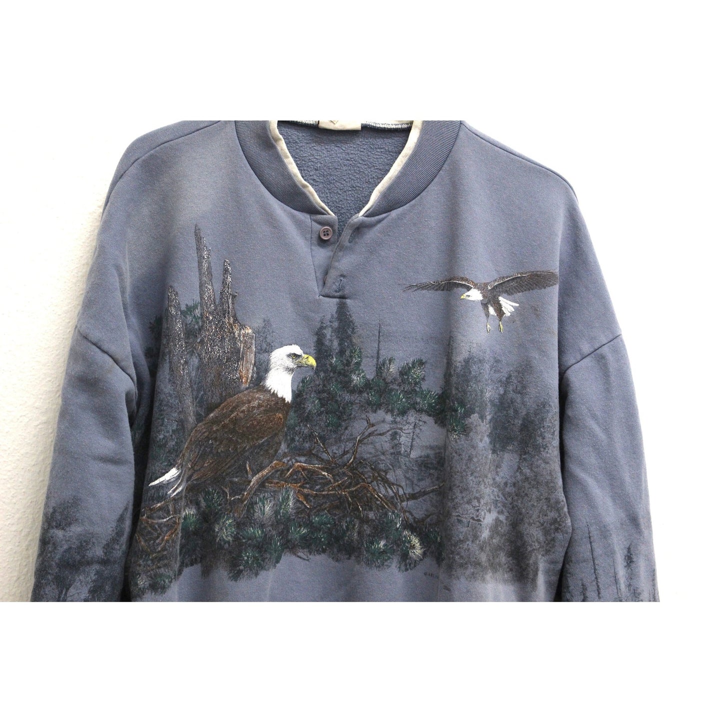 Vintage Wilderness California Bald Eagle Sweat Shirt 2X XXL