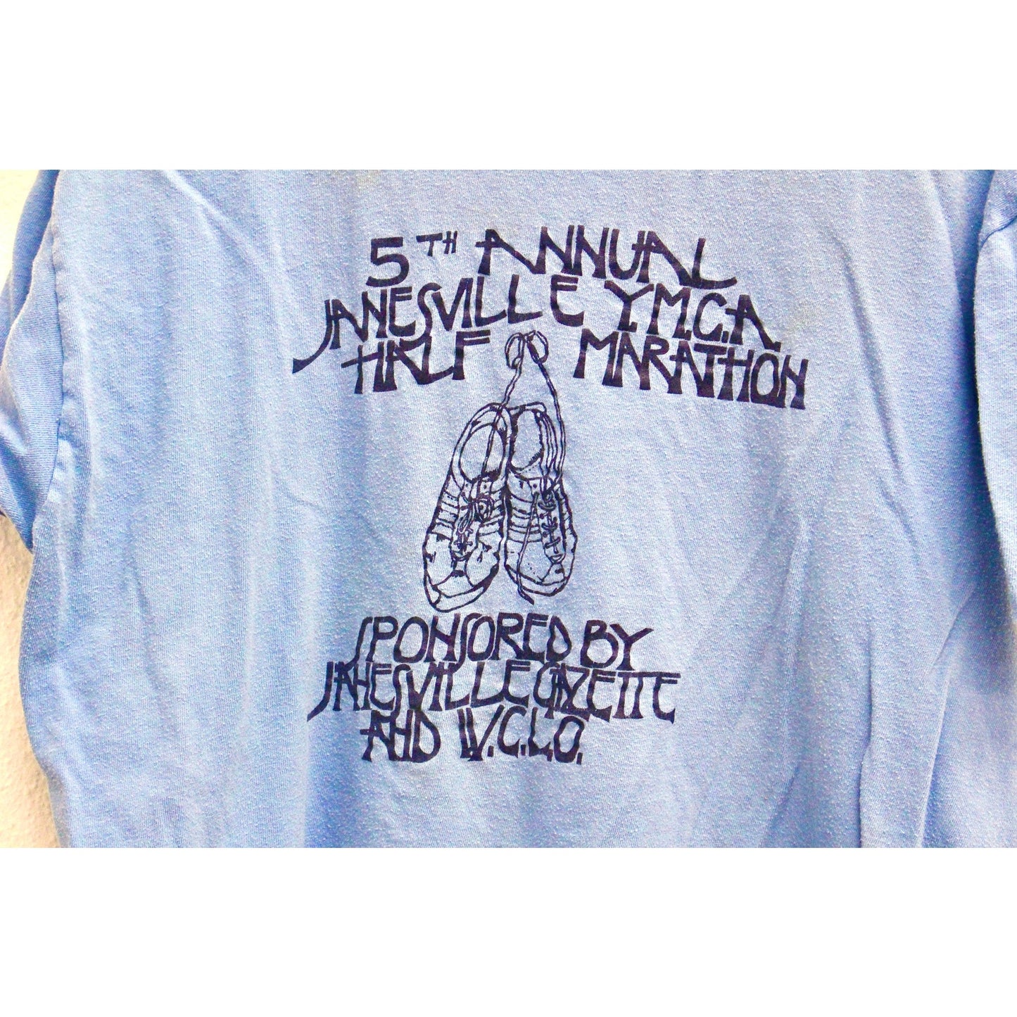 Vintage Janesville Wisconsin YMCA 5th Annual Half Marathon T Shirt Large