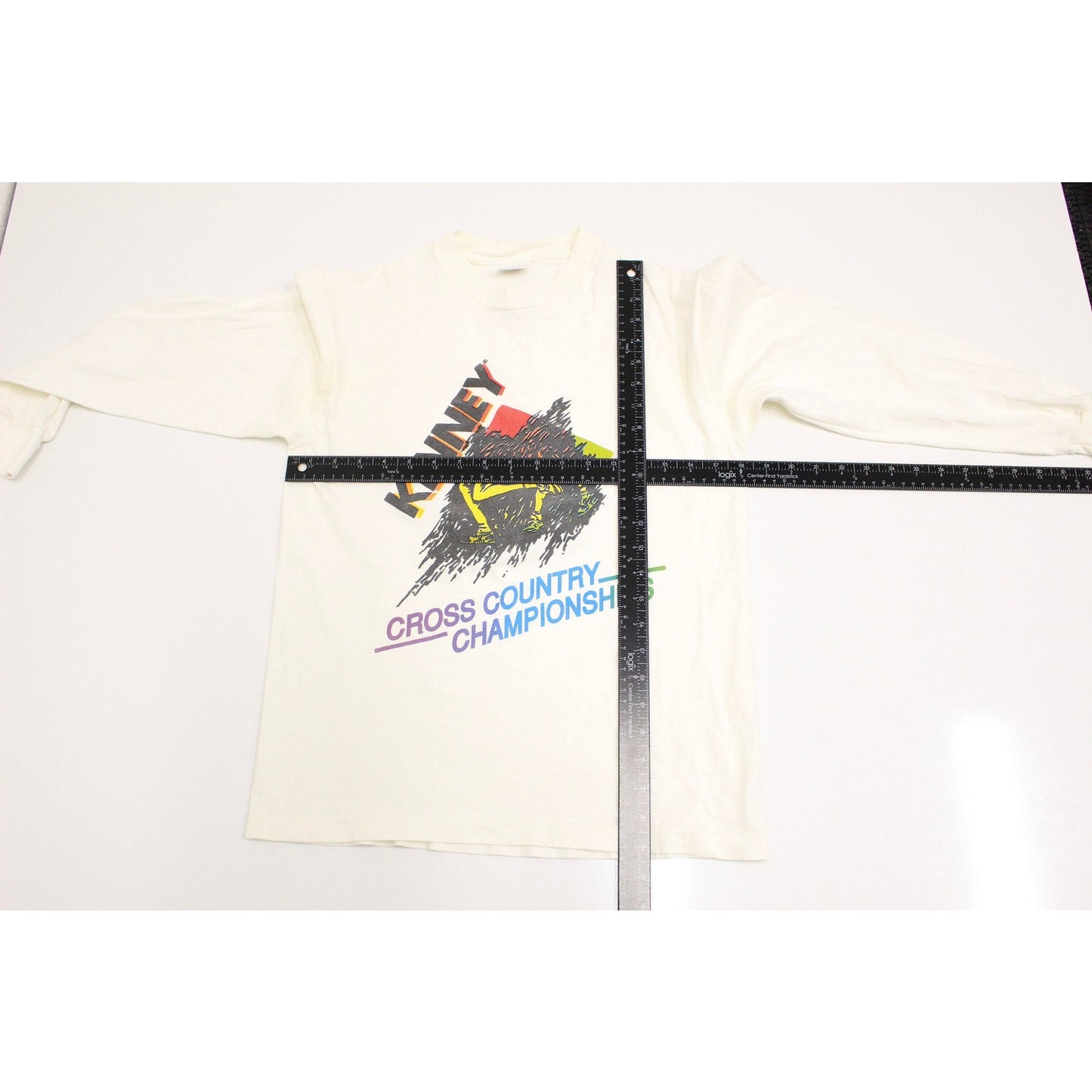 Vintage Kinney Cross Country Championships Long Sleeve T Shirt Medium