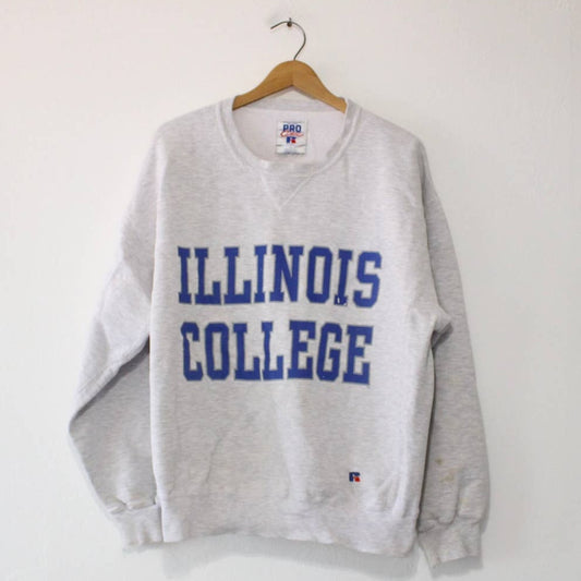 Vintage Illinois College Blueboys Sweatshirt Large