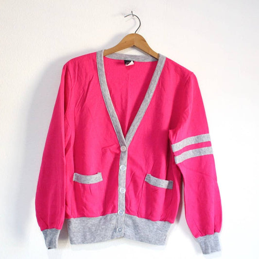 Vintage Sweatshirt Cardigan Medium