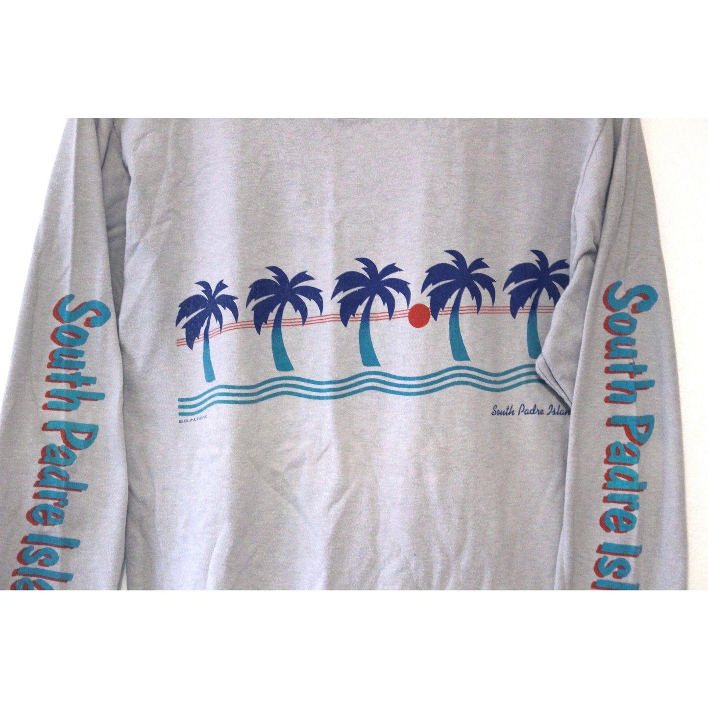 Vintage South Padre Island Texas Long Sleeve T Shirt Large