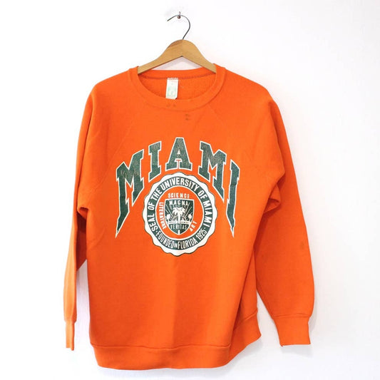 Vintage University of Miami Hurricanes Sweatshirt XL