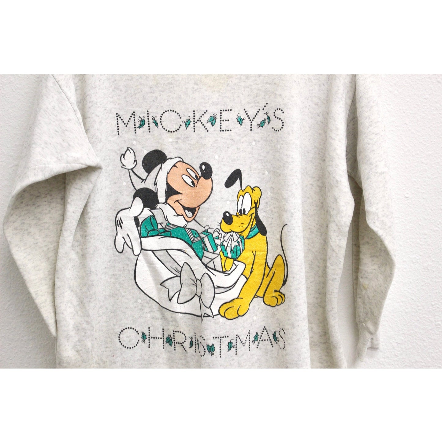 Vintage Walt Disney Mickey Mouse Christmas Sleep Sweatshirt XL