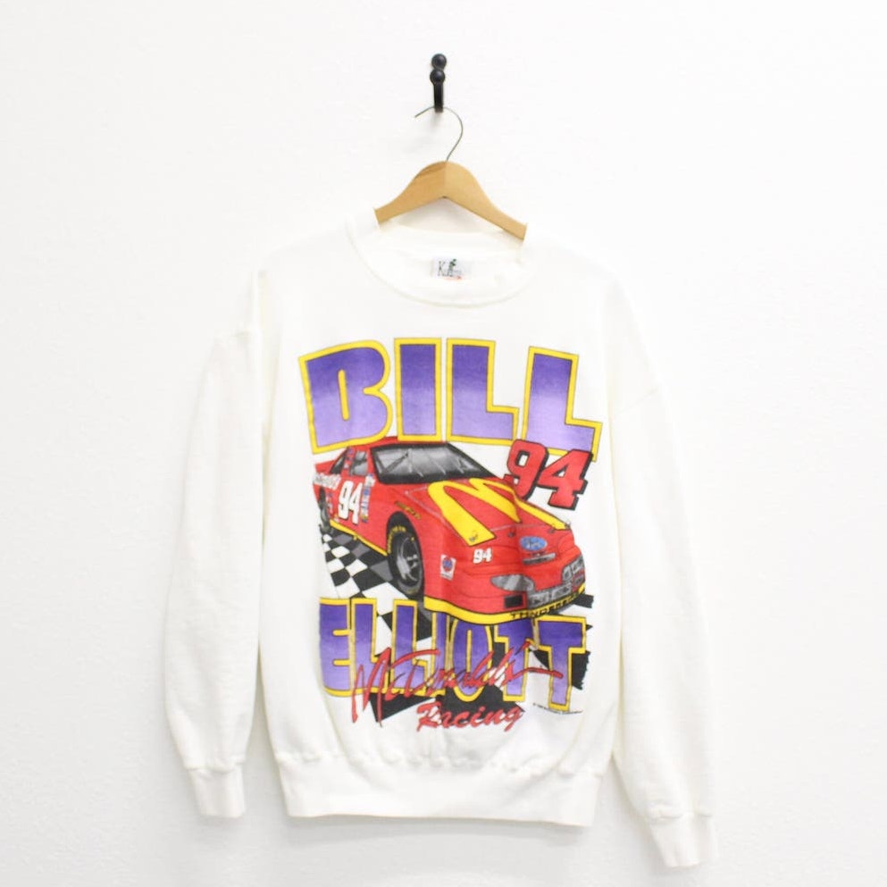 Vintage Nascar Bill Elliott McDonald's Racing 1995 Sweatshirt Large