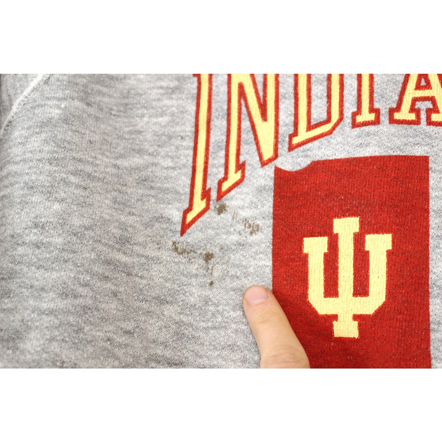 Vintage Indiana University Hoosiers Hooded Sweatshirt Large