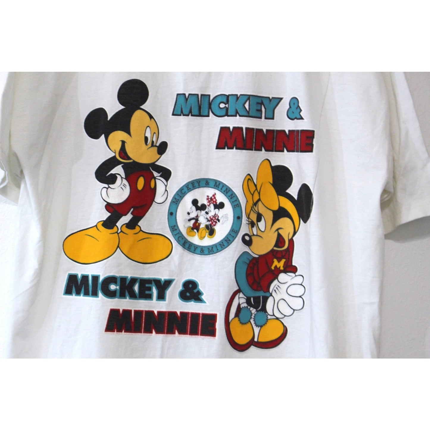 Vintage Walt Disney Mickey Minnie Mouse T Shirt XL
