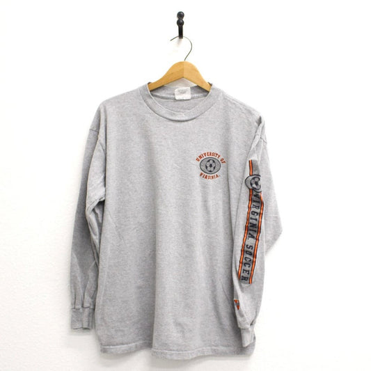 Vintage University of Virginia Cavaliers Soccer Long Sleeve T Shirt Large