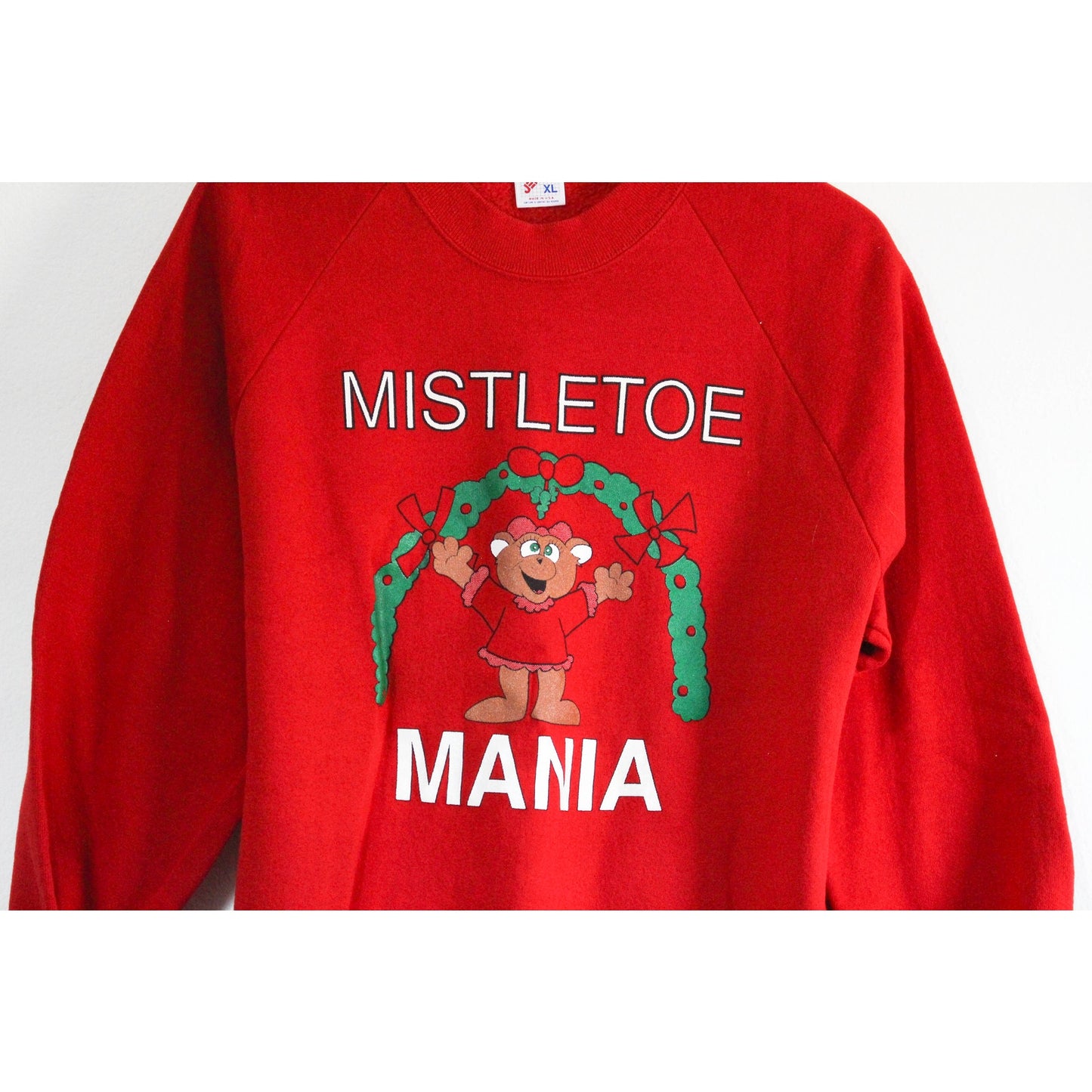 Vintage Mistletoe Christmas Holiday Sweatshirt