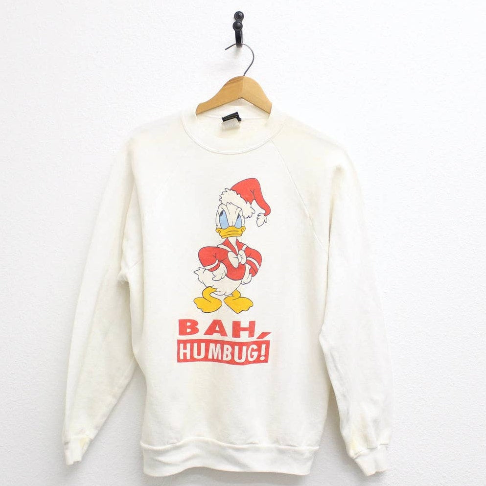 Vintage Walt Disney Donald Duck Bah Humbug Sweatshirt XL