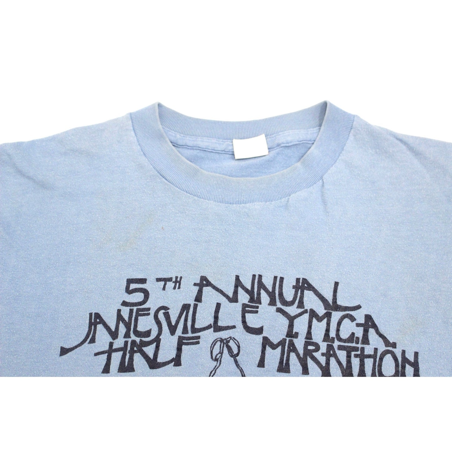 Vintage Janesville Wisconsin YMCA 5th Annual Half Marathon T Shirt Large