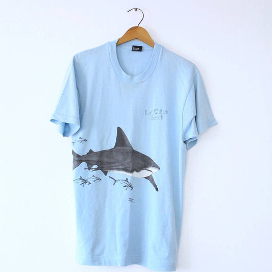 Vintage Fort Walton Beach Florida Shark T Shirt Large