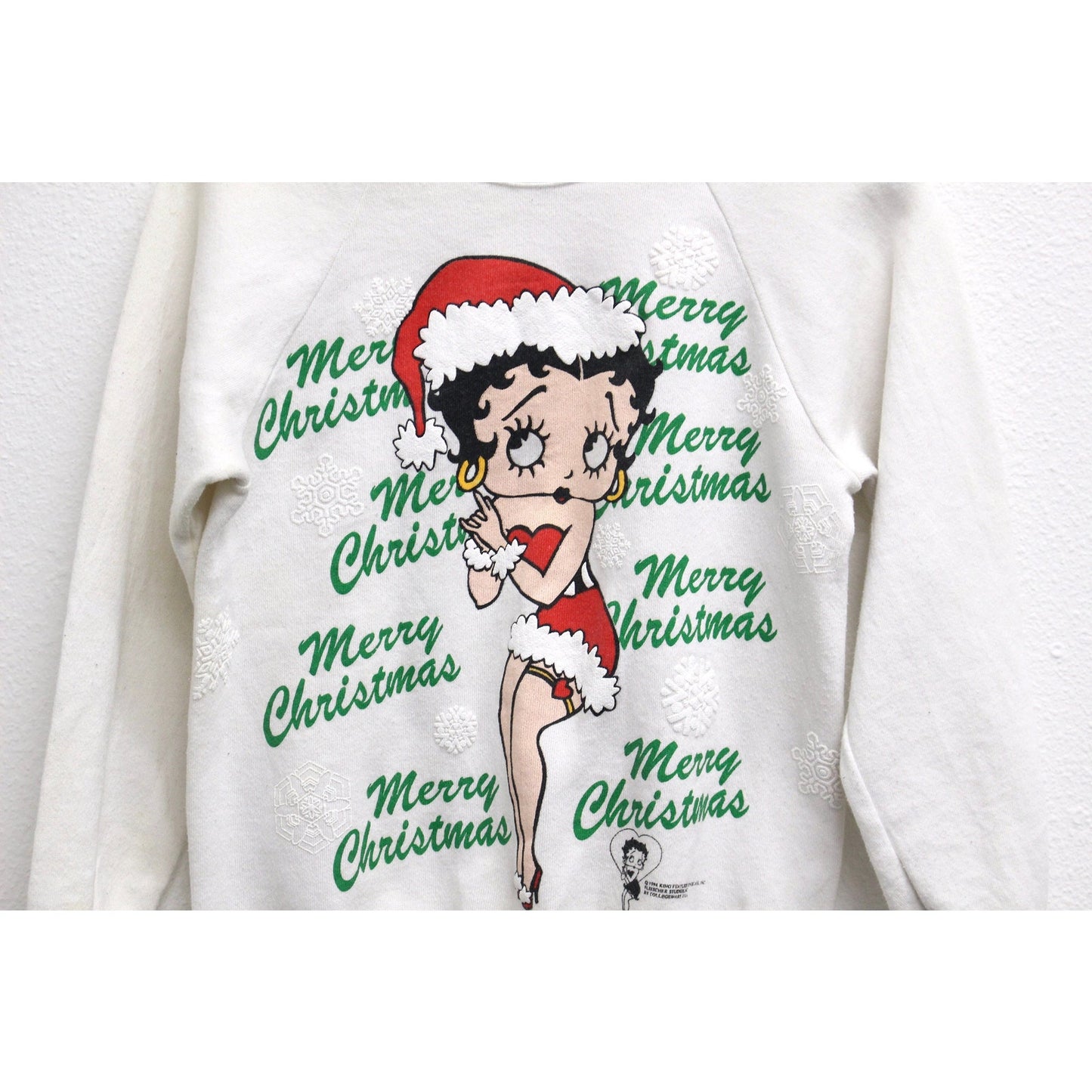 Vintage Betty Boop Merry Christmas Sweatshirt Small