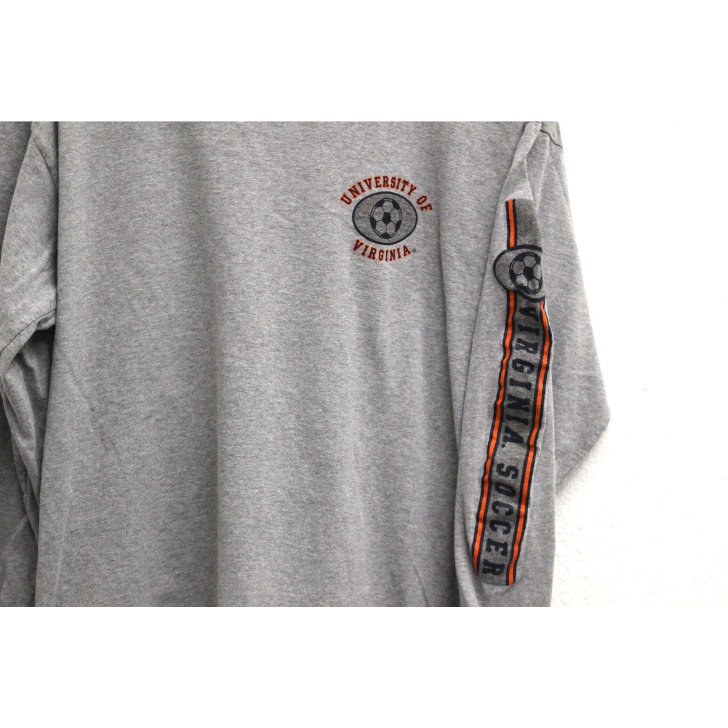 Vintage University of Virginia Cavaliers Soccer Long Sleeve T Shirt Large