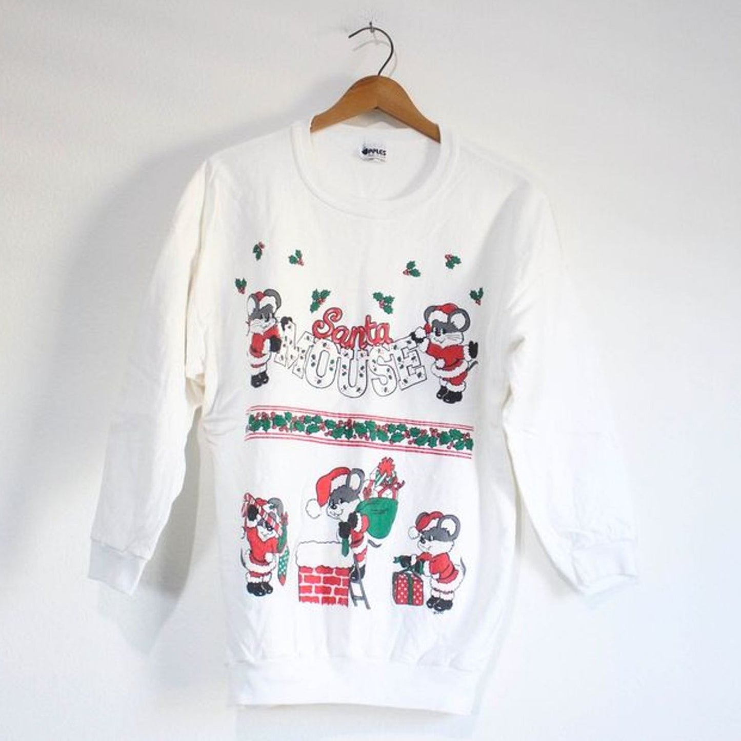 Vintage Christmas Mouse Holiday Sweatshirt