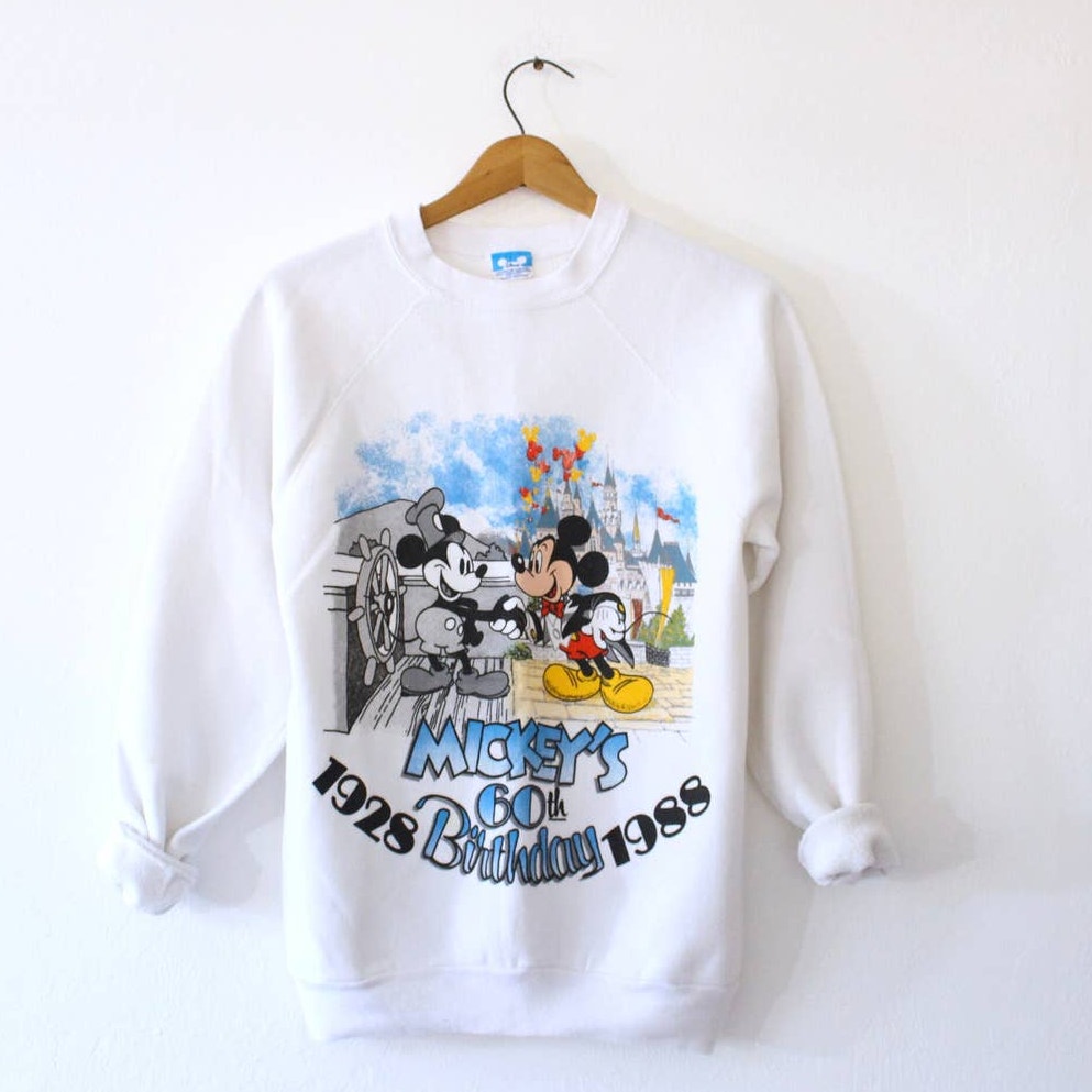 Vintage Walt Disney Mickey Mouse Anniversary 1988 Sweatshirt Medium