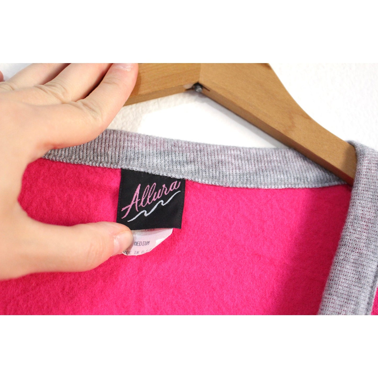 Vintage Sweatshirt Cardigan Medium