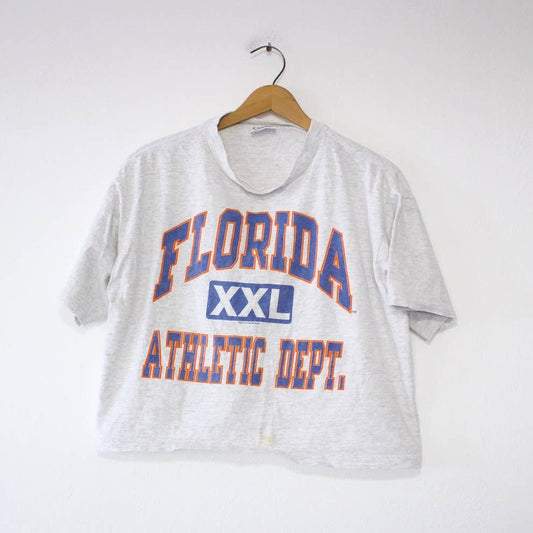 Vintage University of Florida Gators Crop Top T Shirt Large