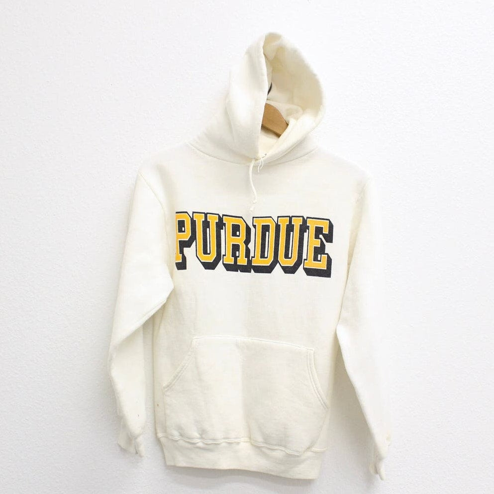 Vintage Purdue University Boilermakers Hooded Sweatshirt Small