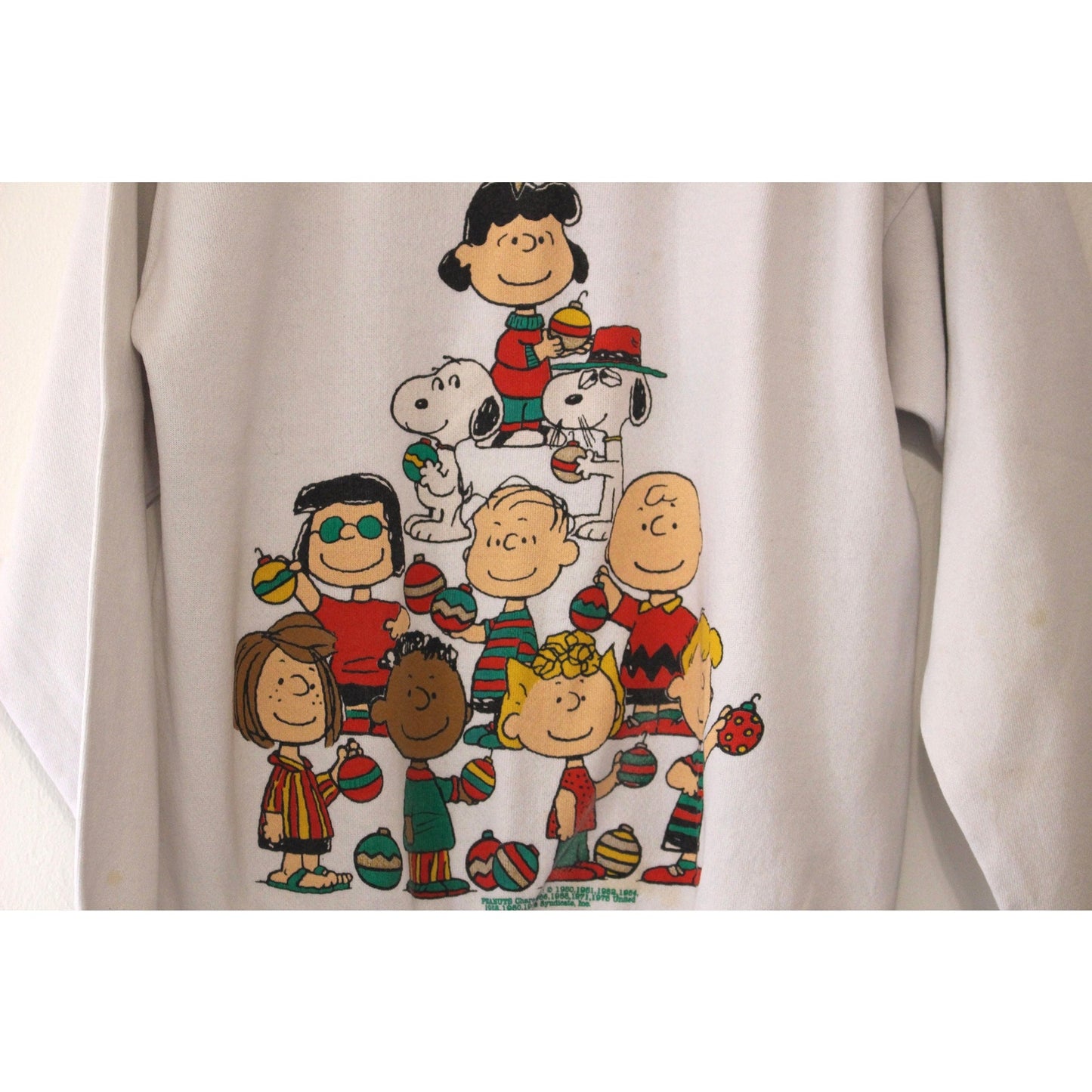 Vintage Peanuts Snoopy Christmas Sweatshirt Large