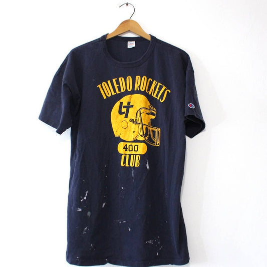 Vintage University of Toledo Rockets Champion T Shirt XXL 2X