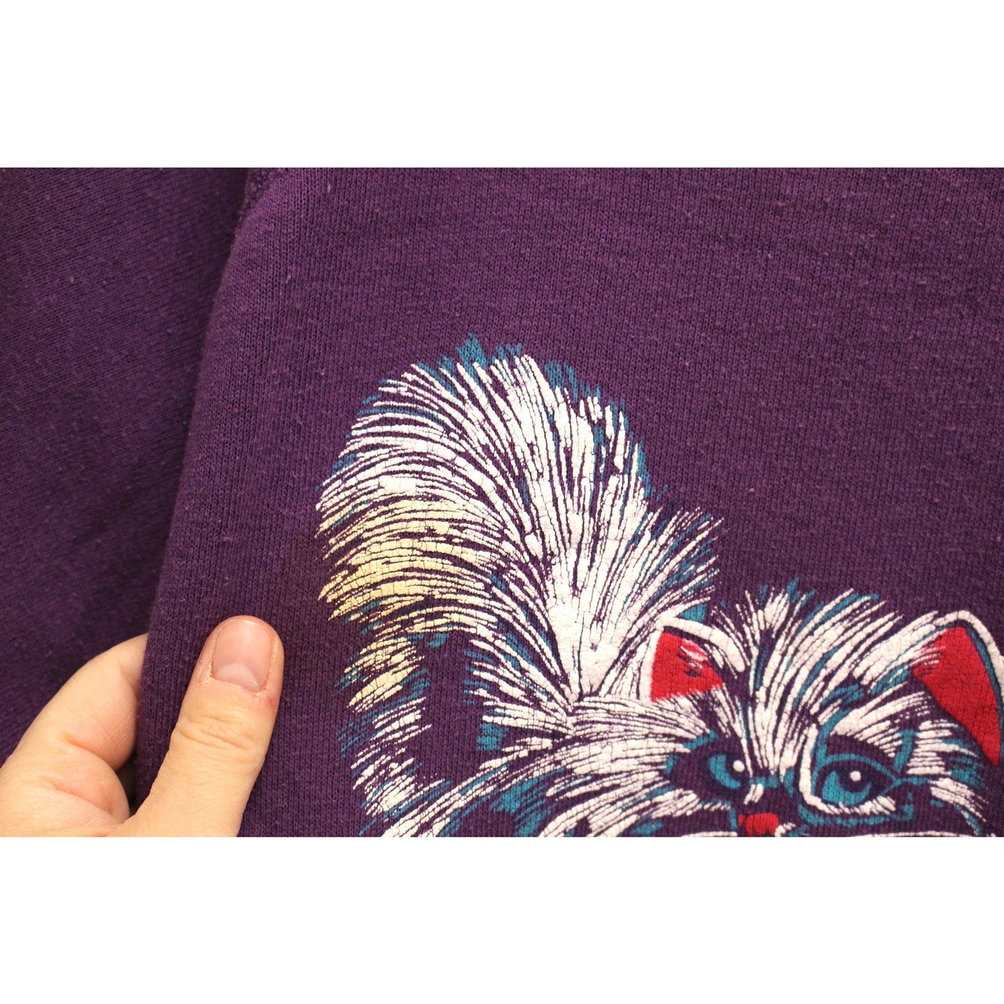 Vintage Kitty Cat Sweatshirt Large