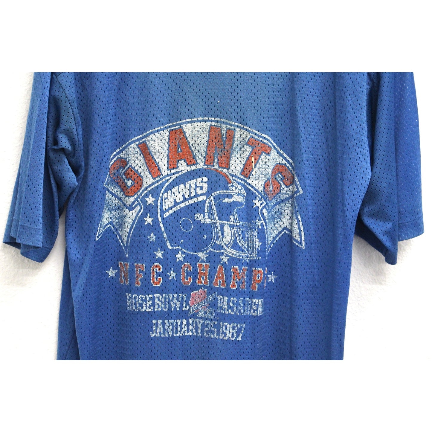 Vintage New York Giants Football Jersey NFC Champions 1987 T Shirt XL