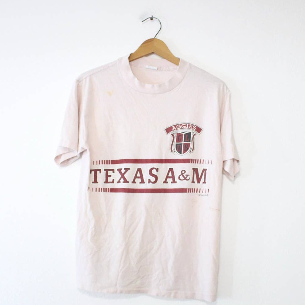 Vintage Texas A&M University Aggies T Shirt Large