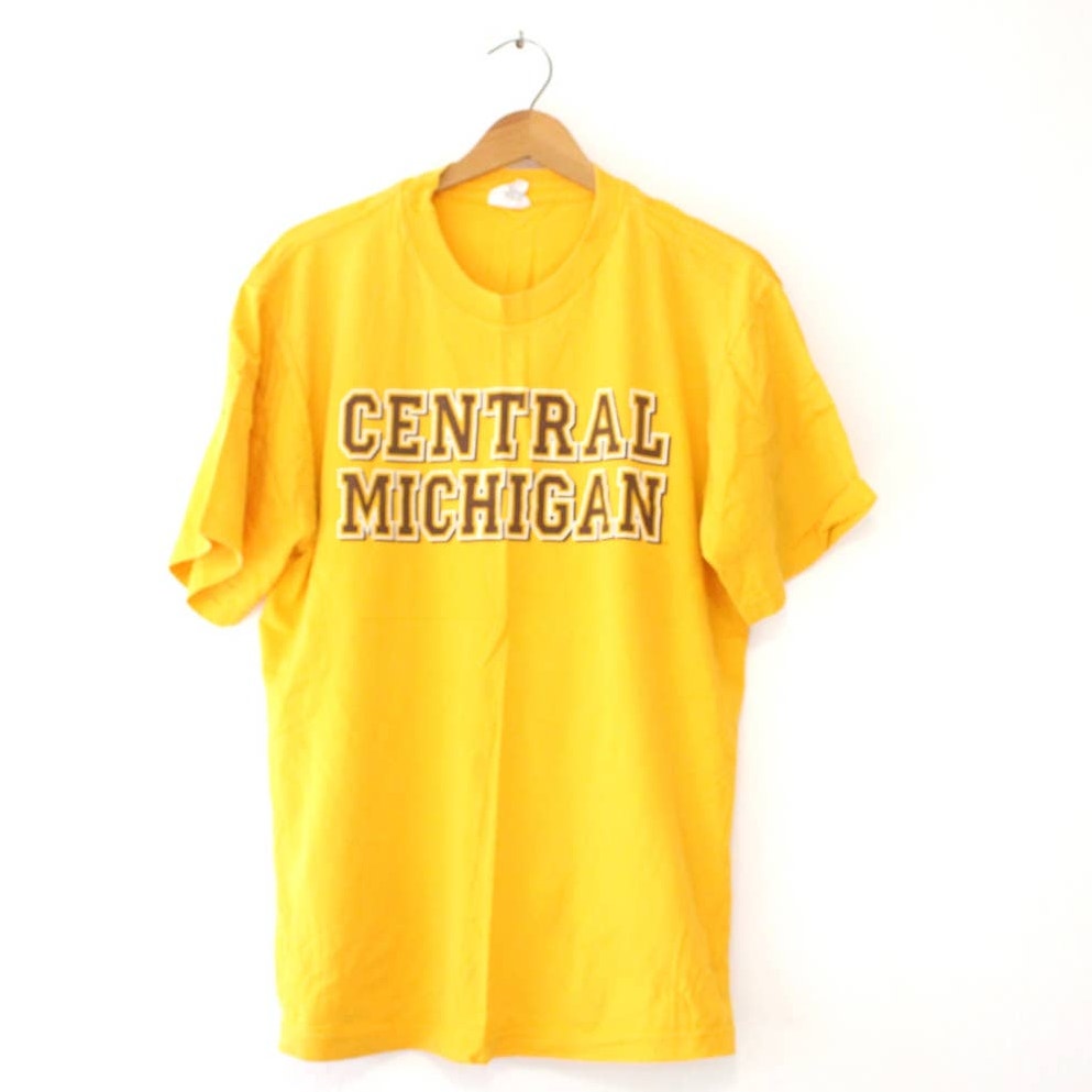 Vintage Central Michigan University CMU T Shirt Large